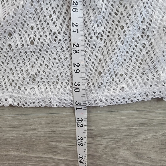 Arizona Jean Co Womens Medium Swimsuit Beach Cover Up White Pink Tassels… - Picture 6 of 7